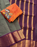 Tessa Handwoven Guntur 120 Count Cotton Saree