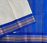 Rukmini Handwoven Gadwal cotton with silk kuttu border