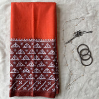 Pratishta kutch hand embroidery on silk