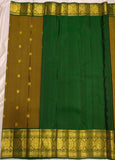 Bhoomika brown handwoven pure silk Kanjivaram - The Maggam Collective
