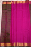 Tarini shot coloured veldhari handwoven pure silk Kanjivaram - The Maggam Collective