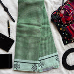 Trayi handwoven Patteda Anchu saree baby kolam print with blouse