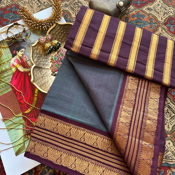 Nimisha Handwoven Guntur 120 Count Heritage Cotton Saree