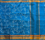 Ditya Venkatagiri saree with kadhi border and cow print