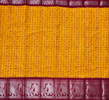 Bhanurekha long border Madurai Sungudi saree with Tamil letters