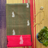 Sudeshna handwoven Siddipet gollabhama saree with blouse - The Maggam Collective