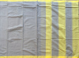 The crown handwoven missing checks Mangalgiri saree with blouse