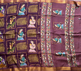 Shringara Bapu Navarasa print on Chennur silk saree
