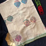 Samasthala Cheriyal dolls on Vidarbha Tussar silk - The Maggam Collective