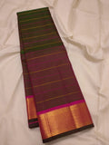 Tarini shot coloured veldhari handwoven pure silk Kanjivaram - The Maggam Collective