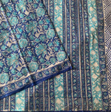 Ruthvi - Sanganeri block printed mul cotton saree