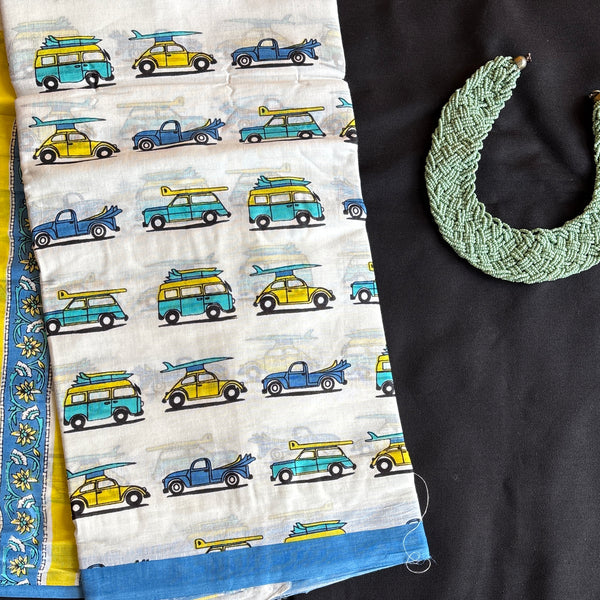Chasing Cars mul cotton saree with blouse