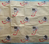 Narthaki Bandarulanka Kora cotton handprinted saree - The Maggam Collective