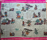 Avimuktaka Kalamkari Ramayana zero zari pure silk handwoven kanjivaram saree