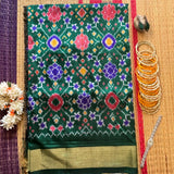 Ratnavali pure silk Rajkot patola Ikat saree