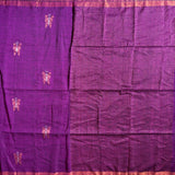 Butterfly Regalia linen handloom saree with two tone inlays