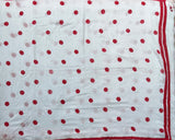 Candy toppers mul cotton saree with polka dots