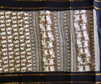 Surabhi pichwai print on Sungudi saree