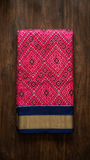 Aamani pure silk Cambodian style Ikat saree