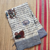 Swakshini Kalamkari Ramayana on handspun saree