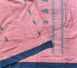 Karuna handwoven Siddipet gollabhama saree with blouse - The Maggam Collective