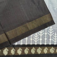 Three seasons in Telangana handwoven double Ikat mercerised cotton with kadhi border