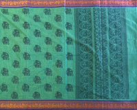 Senthamarai Kanchi cotton saree Yazhi motifs