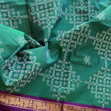 Aadarshini Kolam block prints Chettinad cotton saree