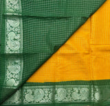 Minnal Sungudi silver zari kattam with blouse