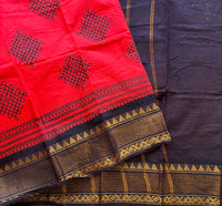 Tushti Sungudi saree with Kolam