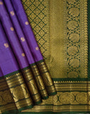 Ma म Nila handwoven pure silk Kanjivaram