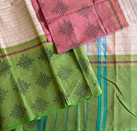 Nityaklinna Kanchi cotton muppangu / mubbagam saree Pichwai printed