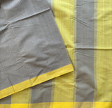 The crown handwoven missing checks Mangalgiri saree with blouse