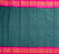 Meenakshi Madurai Sungudi with zari kattam checks