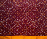 Kumkuma Bandhini print Sungudi cotton saree - The Maggam Collective