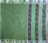 Trayi handwoven Patteda Anchu saree baby kolam print with blouse