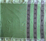 Trayi handwoven Patteda Anchu saree baby kolam print with blouse