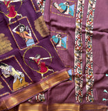 Shringara Bapu Navarasa print on Chennur silk saree