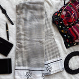 Mandakini handwoven Patteda Anchu saree baby kolam print with blouse