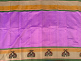 Yamini pure silk Kanjivaram with Kalamkari applique - The Maggam Collective