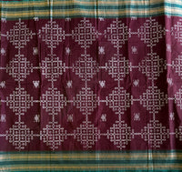 Varsha Kolam block prints Chettinad cotton saree
