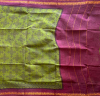 Dirgha Sungudi cotton saree with Kolam