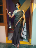 Kari Priya handspun and handwoven saree - The Maggam Collective
