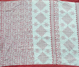 Alai mul cotton saree with Tamil script print