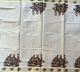 Anantha - Mural motifs golden Kasavu cotton saree