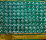 Vamika Venkatagiri saree with kadhi border and cow print