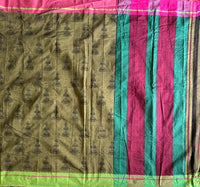Suravandita handloom cotton Patteda Anchu with jhumka jimikki print
