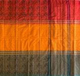 Mriduhasini Kanchi cotton muppangu / mubbagam saree Pichwai printed
