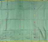 Paramita Linen by tissue Jamdani saree with blouse - The Maggam Collective