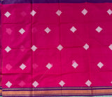 Charuroopa Handwoven Venkatagiri saree with embroidered kolams